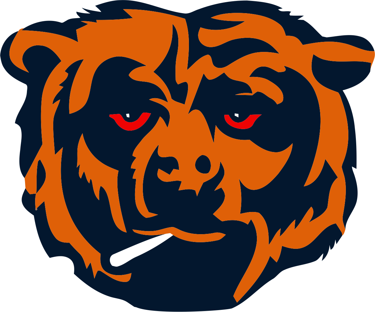Chicago Bears Smoking Weed Logo iron on transfers